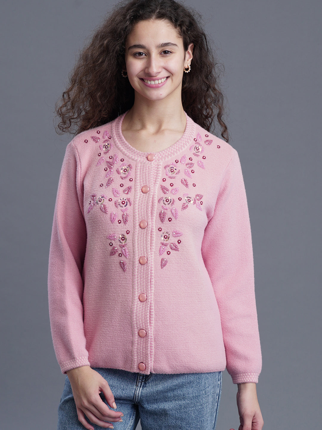 IvoryTide Jacquard Cardigan