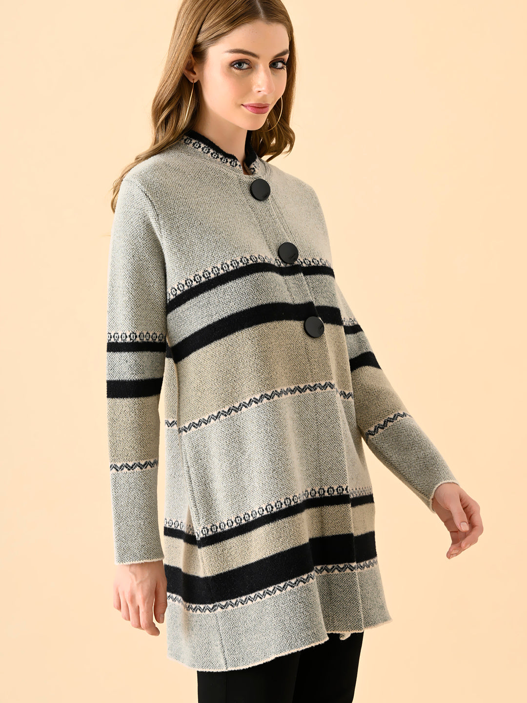 Serene Knits Mock-Neck Sweater