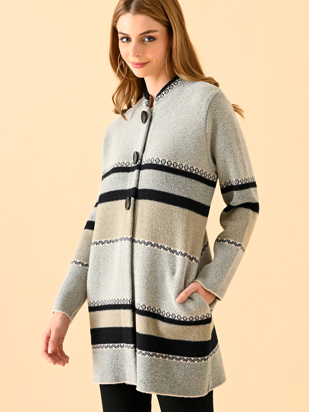 Serene Knits Mock-Neck Sweater