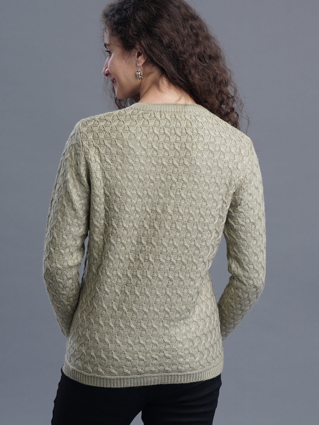 Noir Knit V-Neck CARDIGAN
