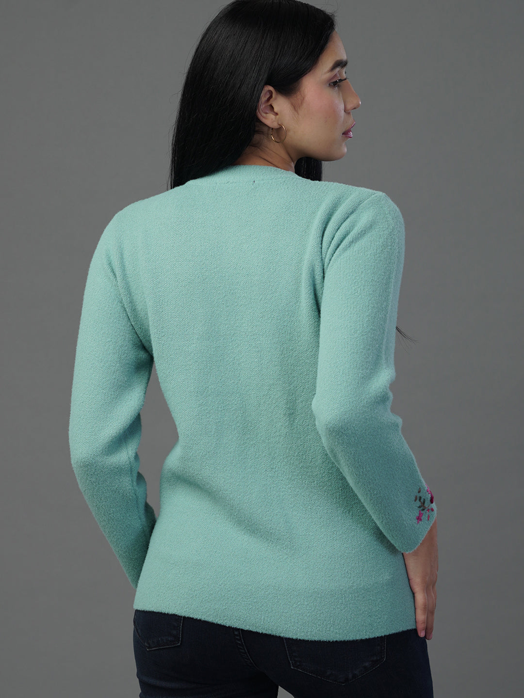 The Azure Mist Jacquard Knit