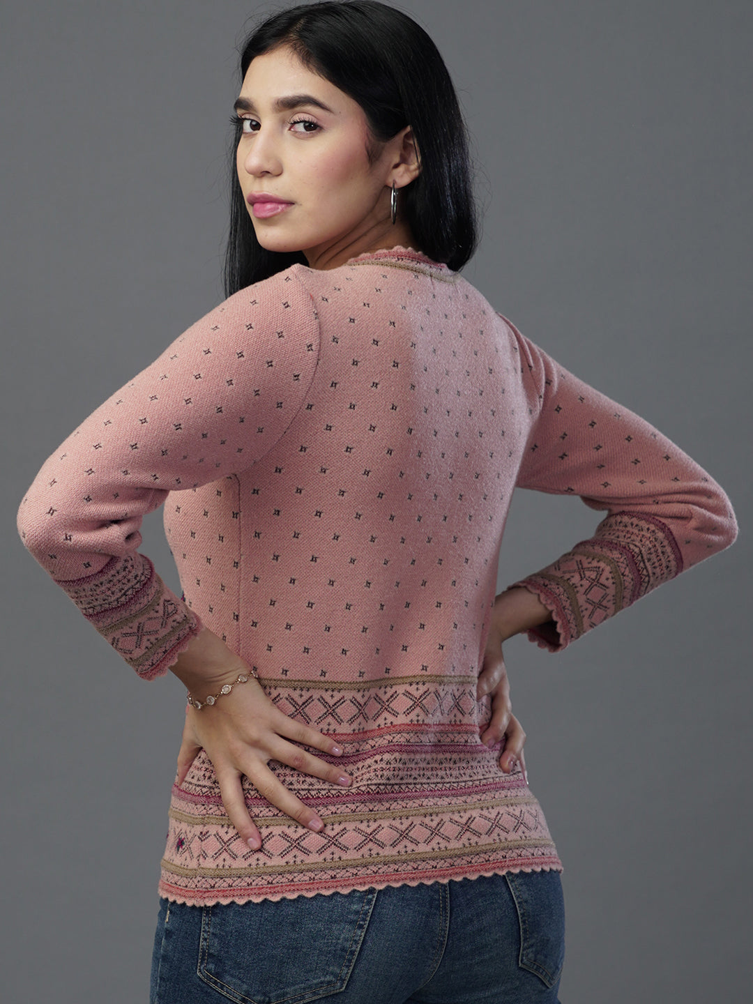 The Sun-Glow Peach Jacquard