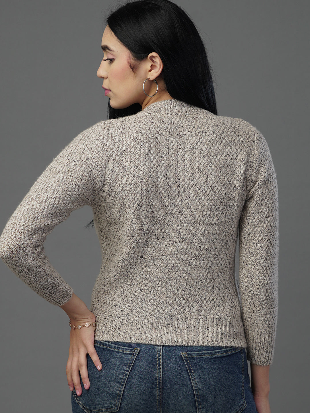 The Soft Beige V-Neck