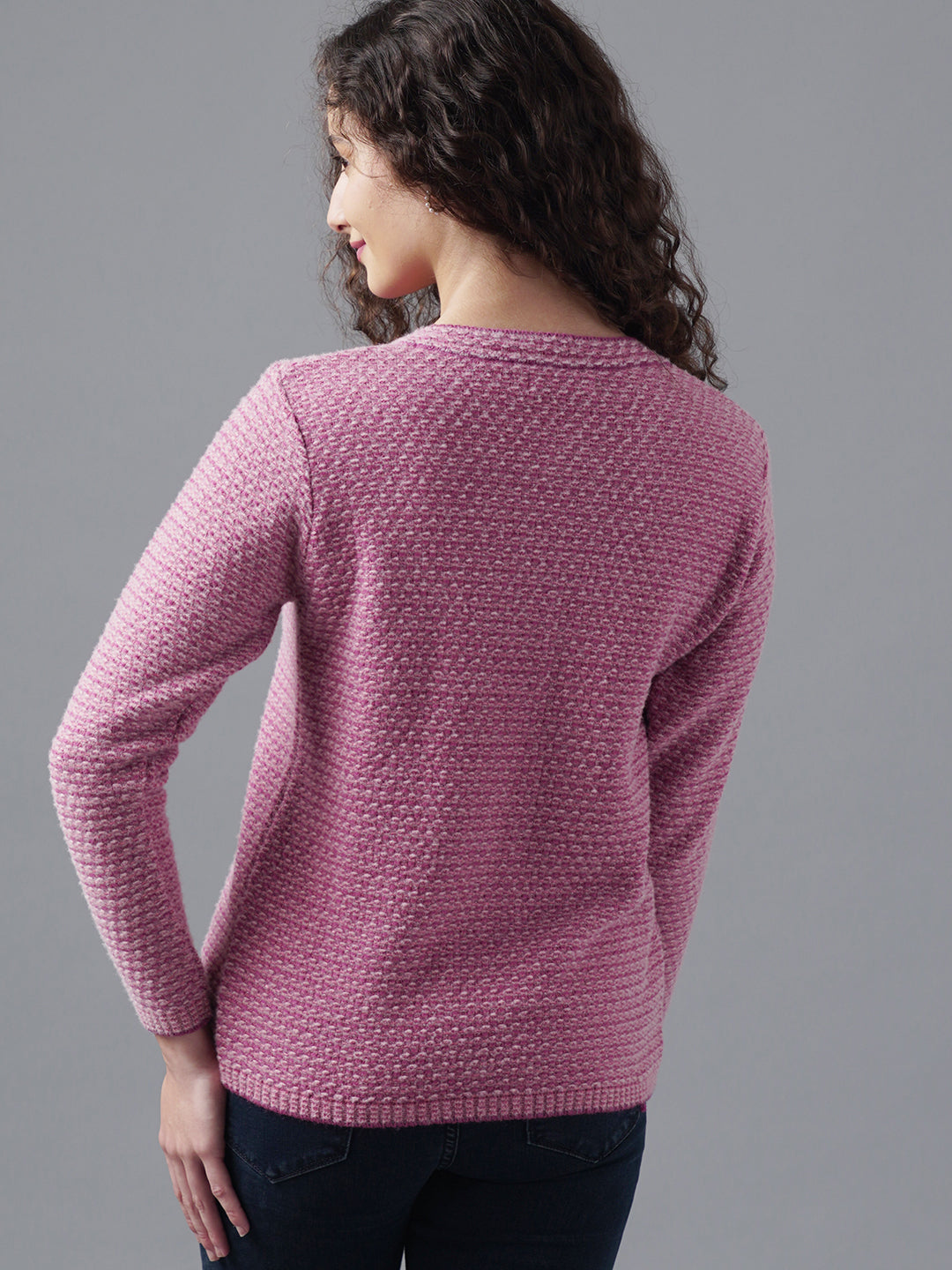 Virsa Floral Embroidered Yoke Cardigan