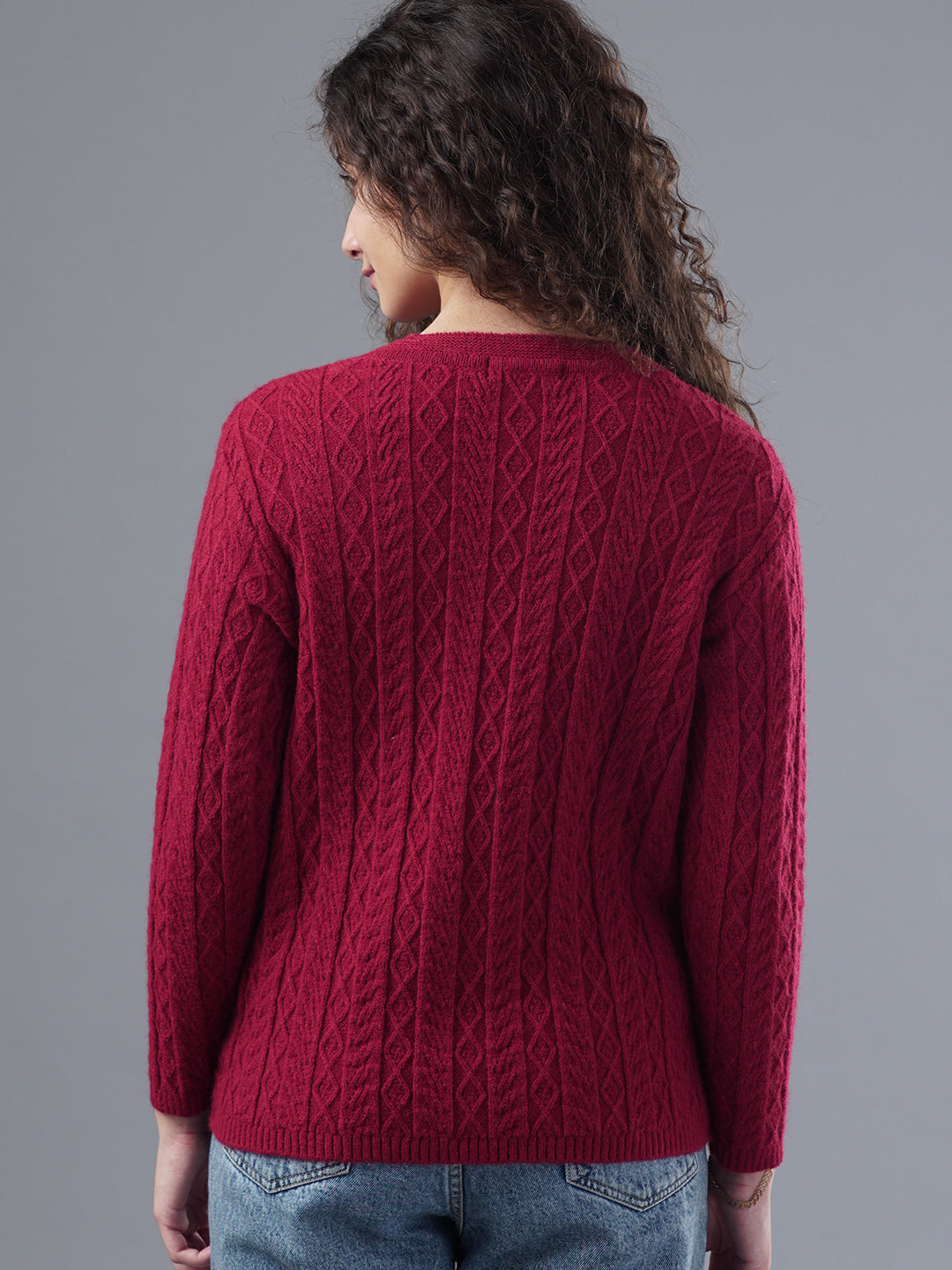 Virsa Cozy Cable Knit Cardigan