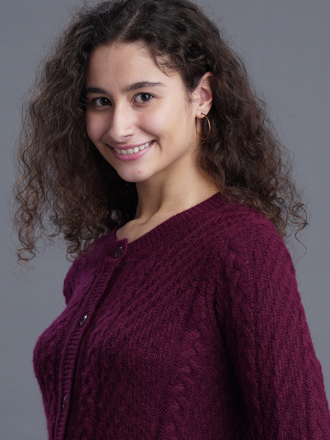 Meadow Mist Round-Neck CARDIGAN