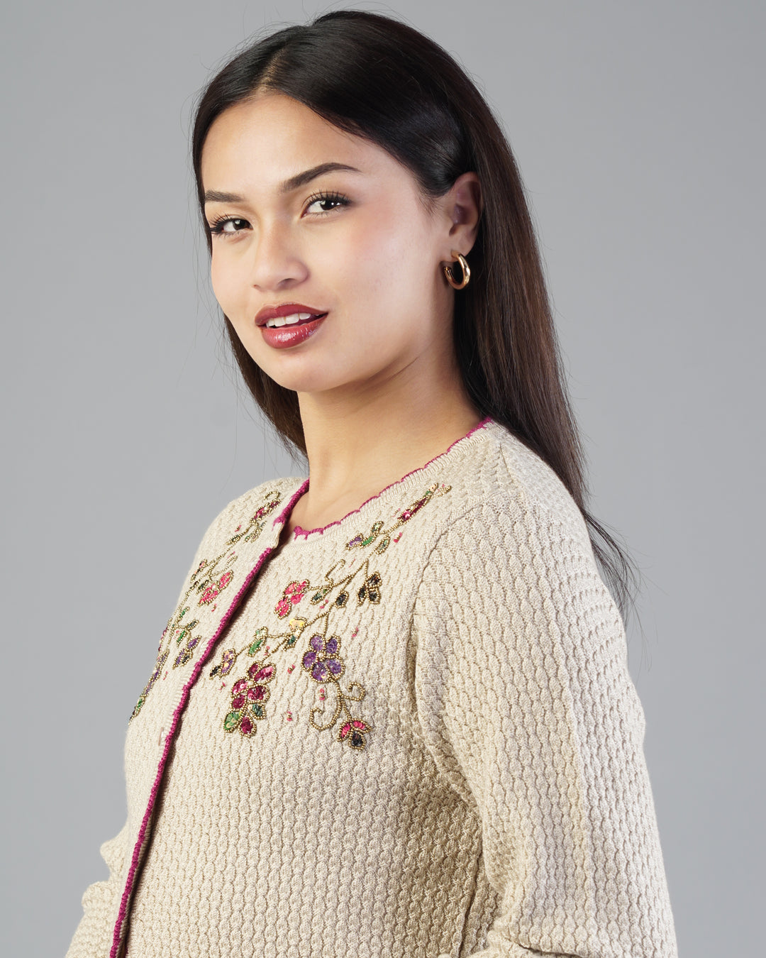 Rosa Embroidered Cardigan