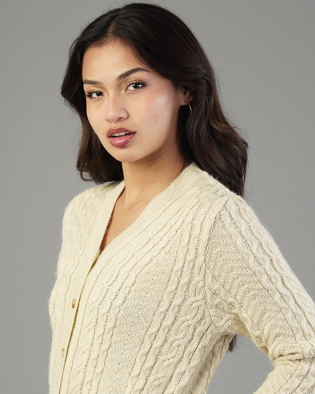Iris V-Neck Knit Cardigan