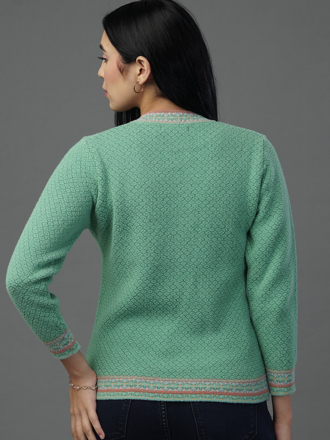 The Gilded Forest Jacquard V-Neck