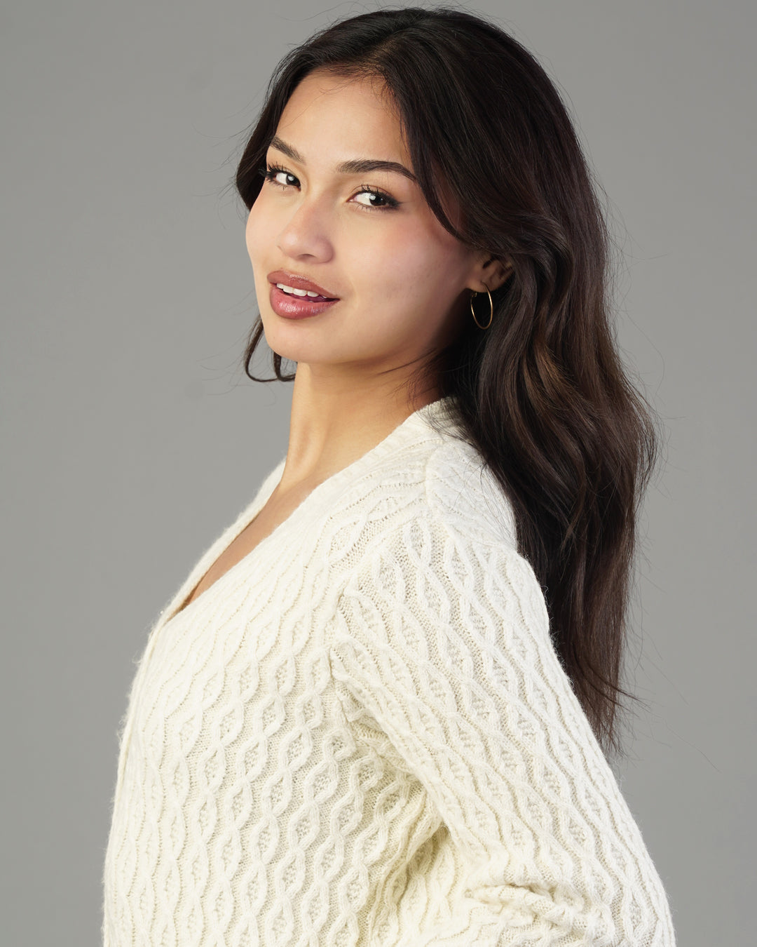 Anya V-Neck Knit Cardigan
