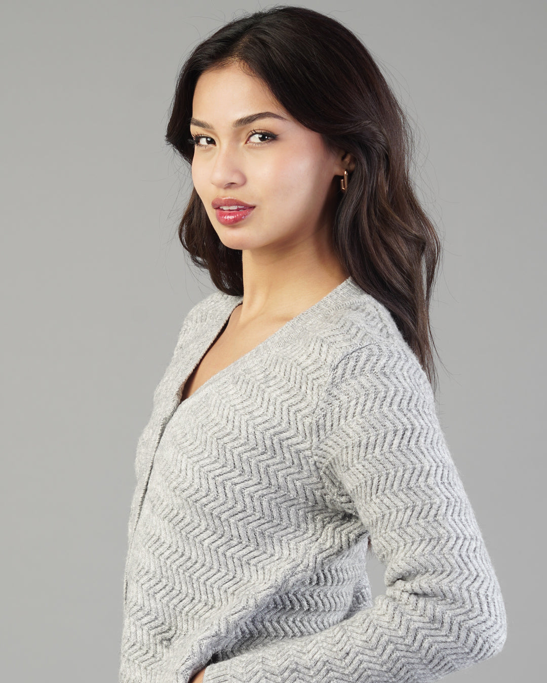 Noelle V-Neck Knit Cardigan