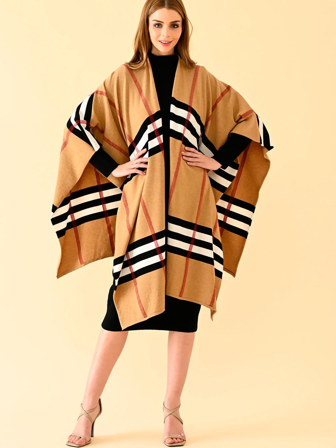 Desert Mirage Striped Cape Set