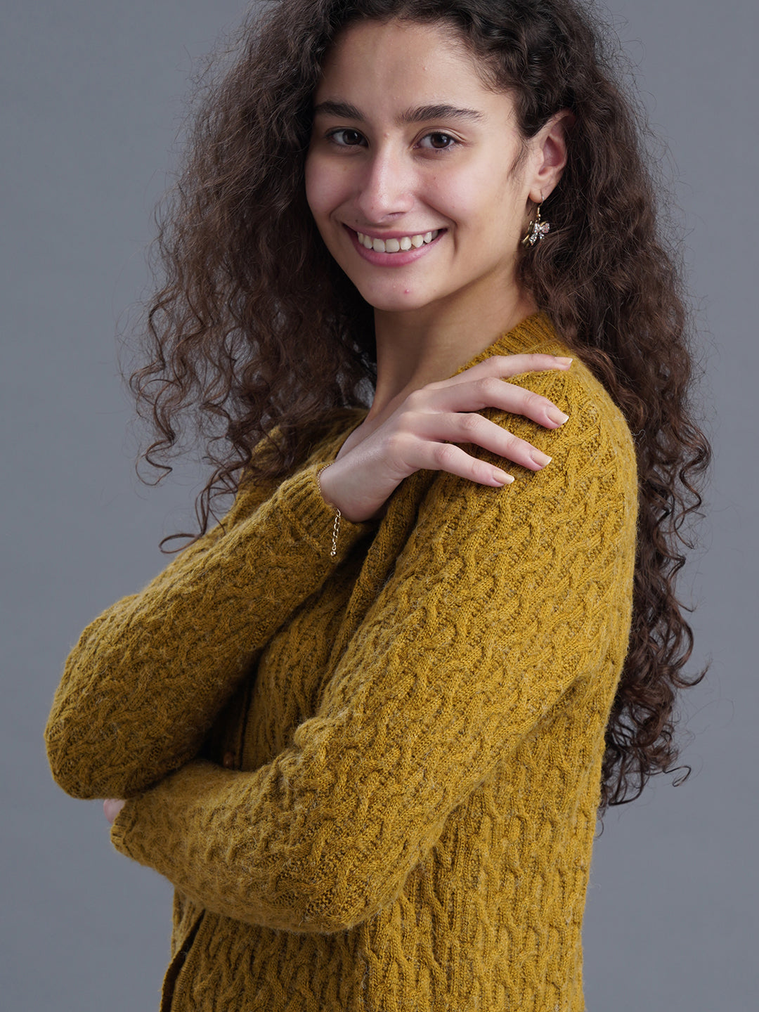Pine Haze V-Neck CARDIGAN