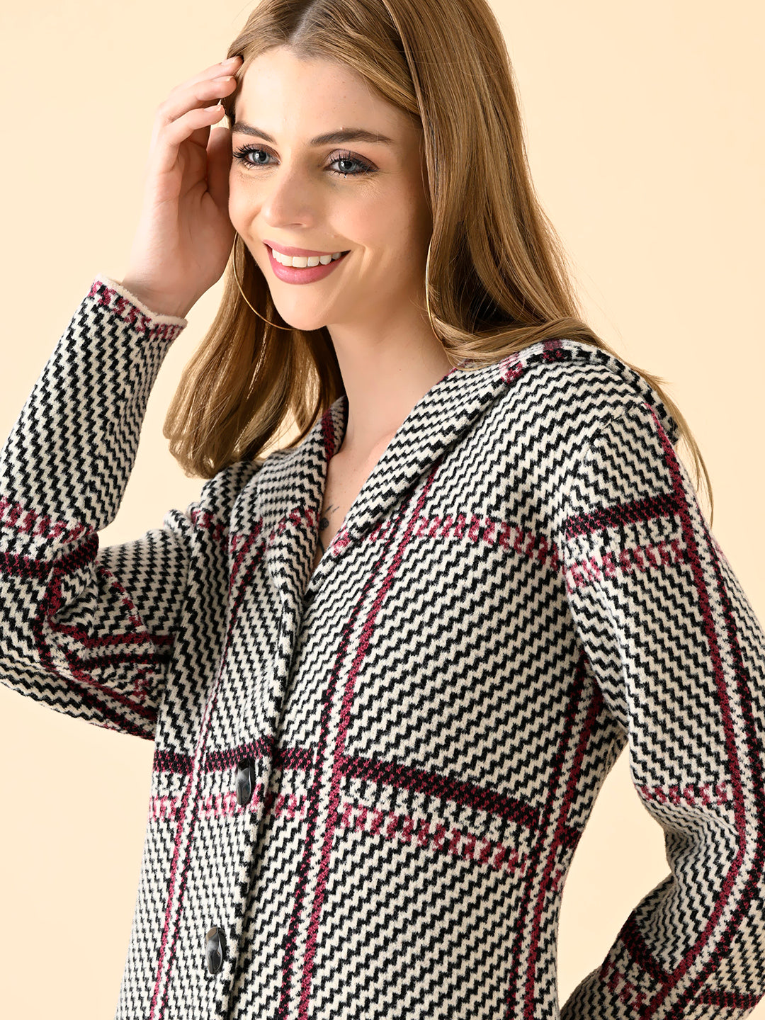 Tailored Longline Knit Cardigan