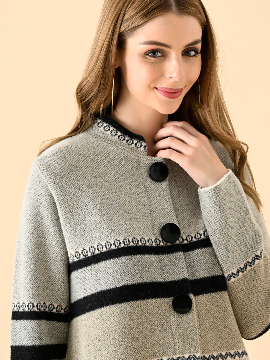 Serene Knits Mock-Neck Sweater