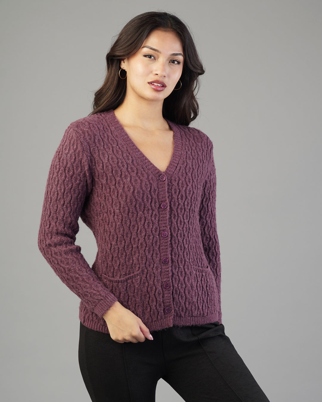 Anya V-Neck Knit Cardigan