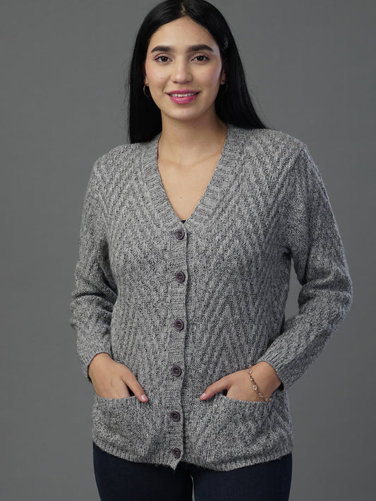 The Heather Luxe V-Neck cardigan