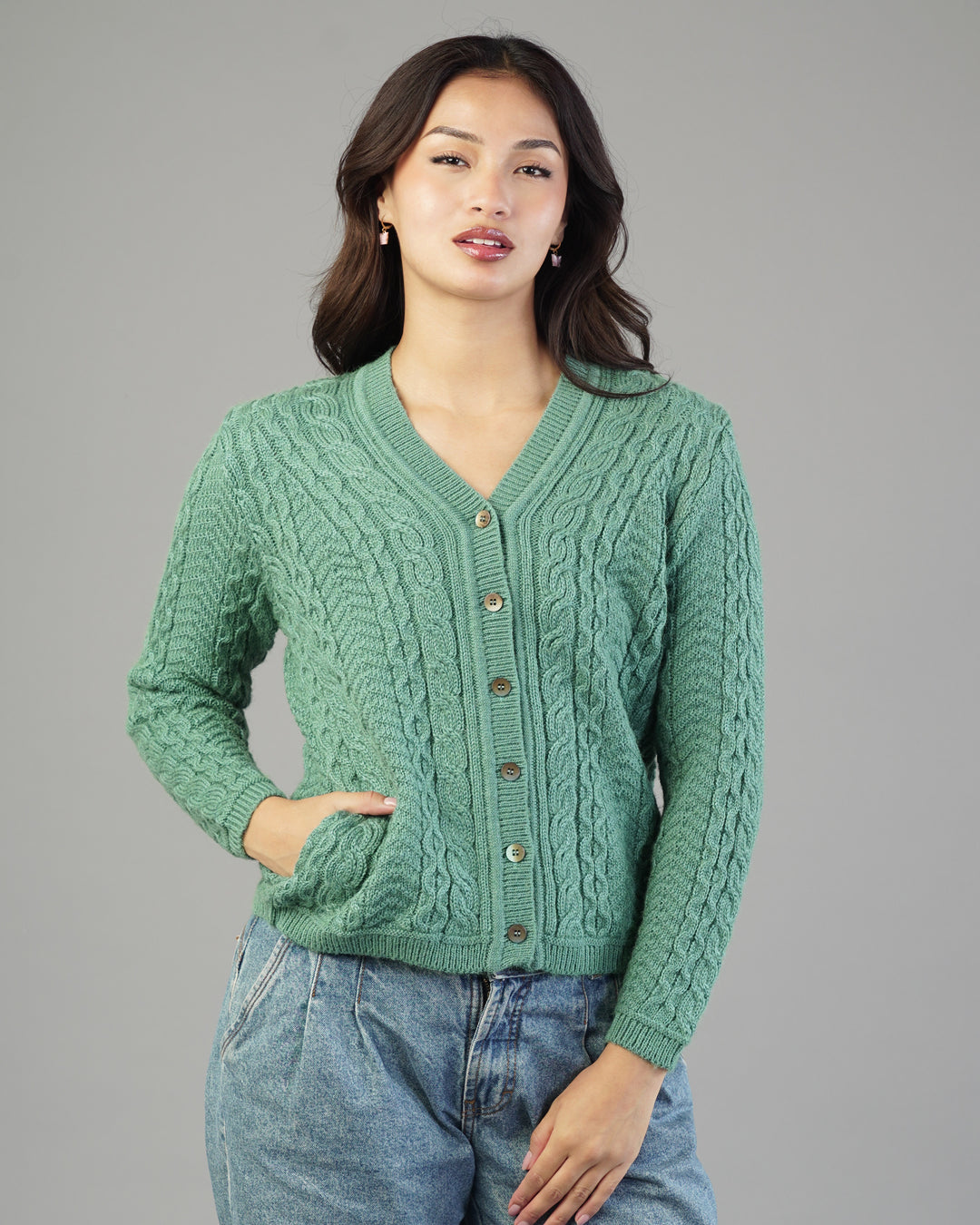 Iris V-Neck Knit Cardigan