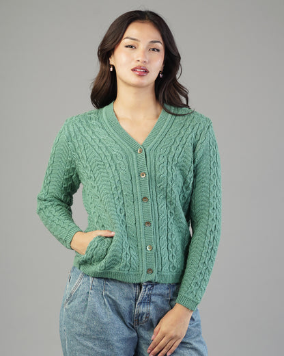 Iris V-Neck Knit Cardigan