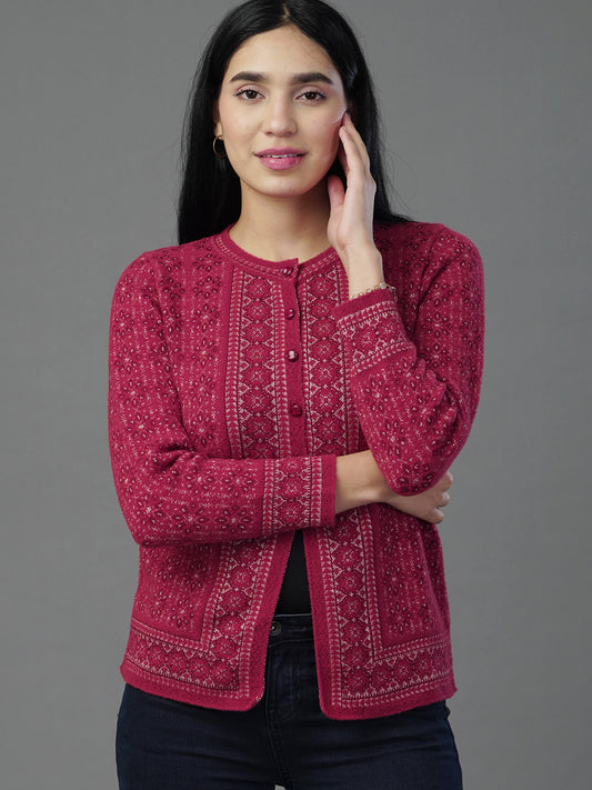 The Deep Garnet Heritage Knit