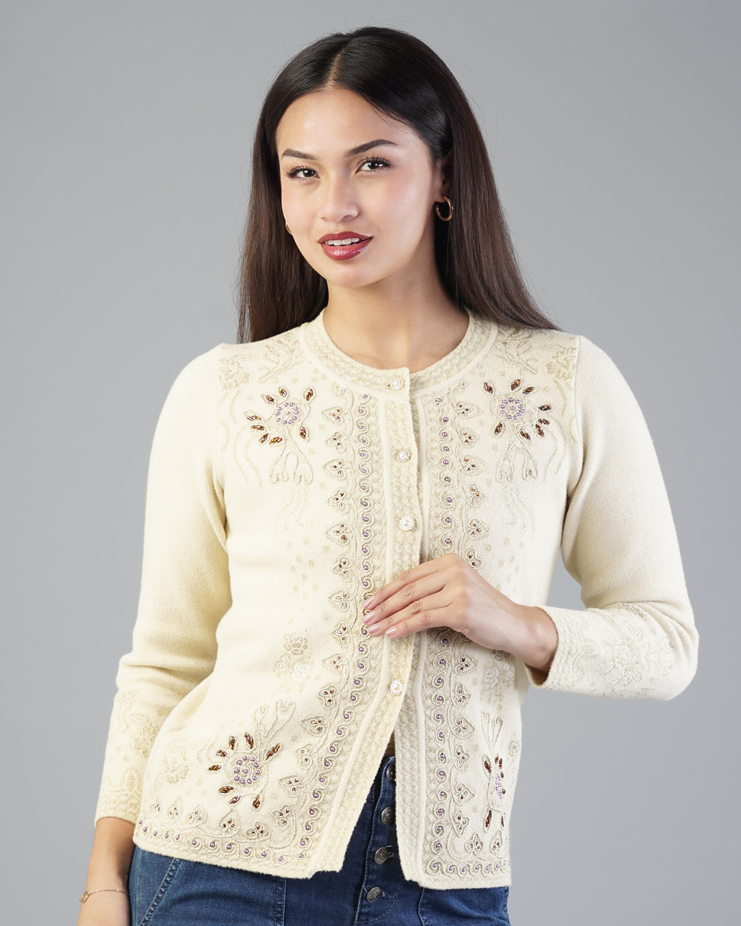 Fiona Beaded Cardigan