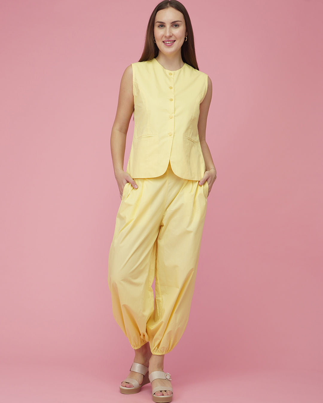 Virsa Lemon Sorbet Lounge Set