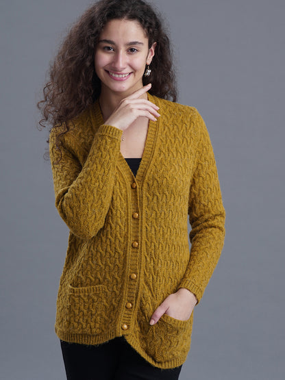 Pine Haze V-Neck CARDIGAN