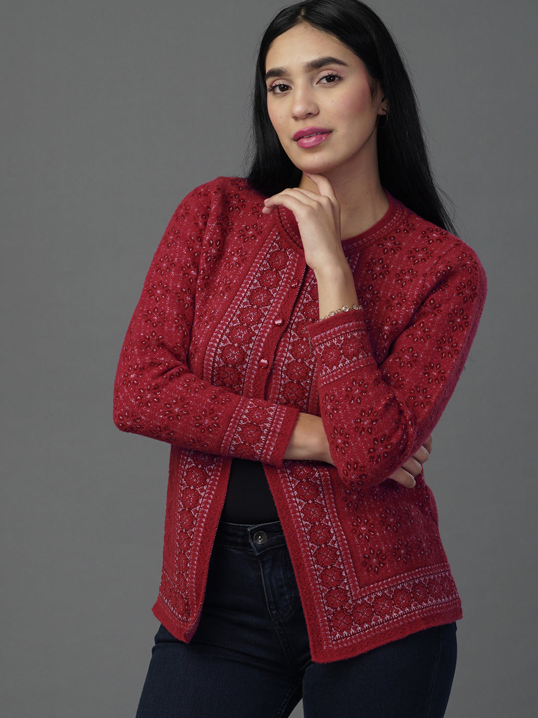 The Vintage Vine Wine Cardigan