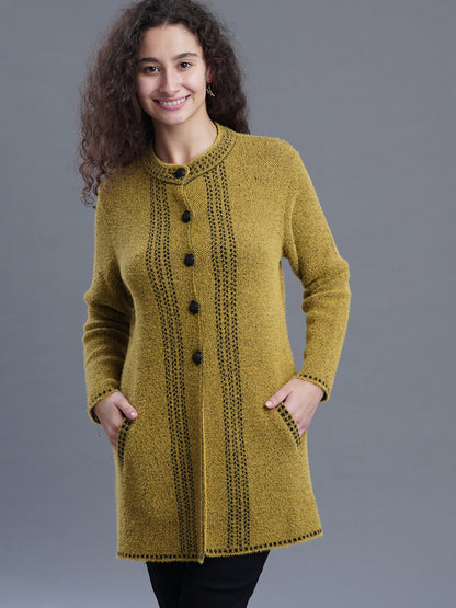 Elegant Long Jacquard