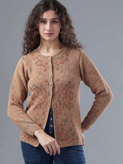 Virsa Floral Embroidered Cardigan