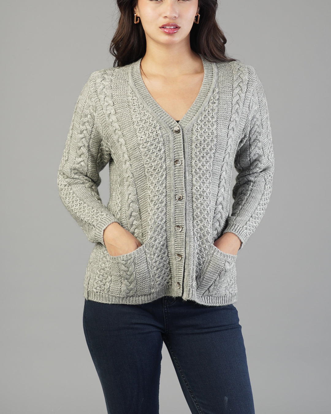 Livia V-Neck Knit Cardigan