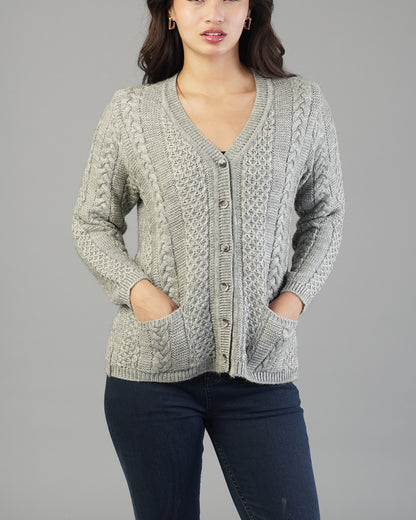 Livia V-Neck Knit Cardigan
