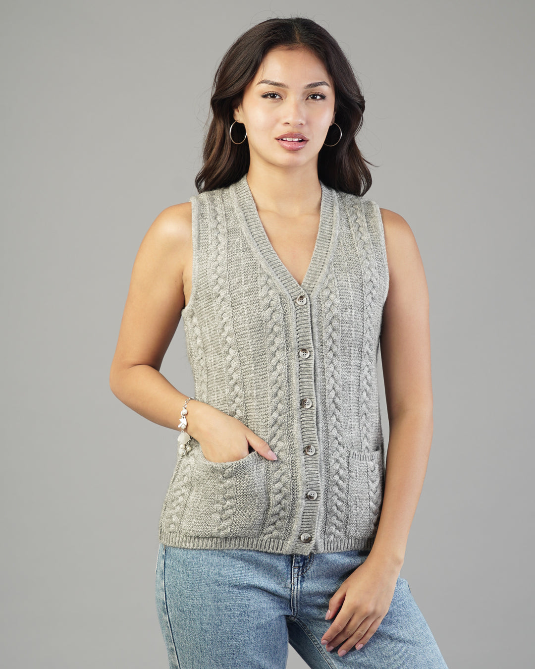 Sofia V-Neck Knit Cardigan