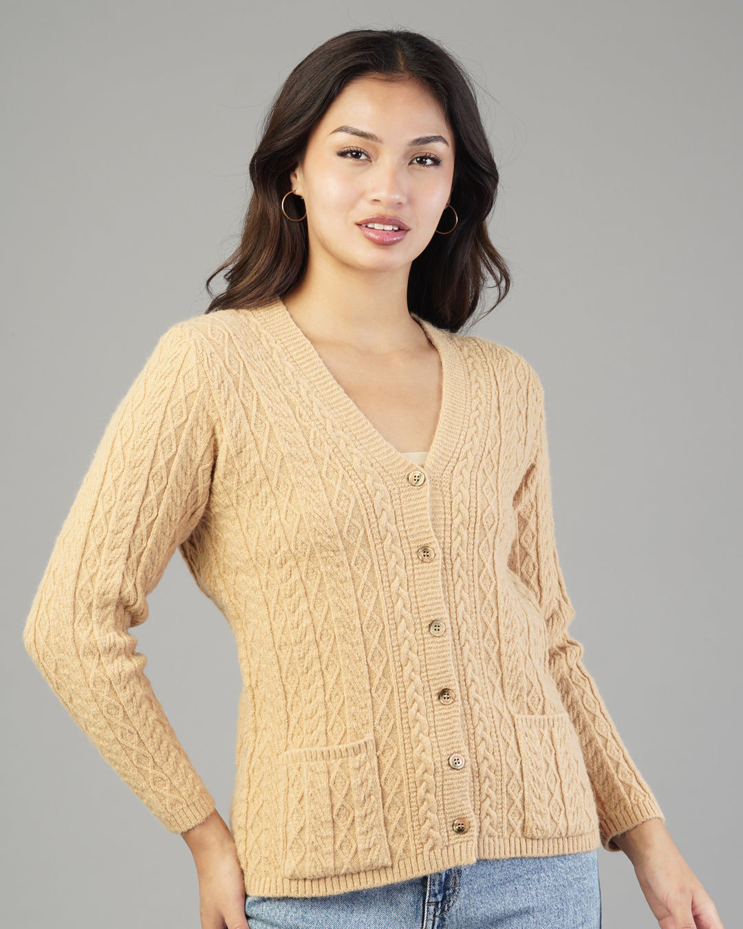 Leona V-Neck Knit Cardigan