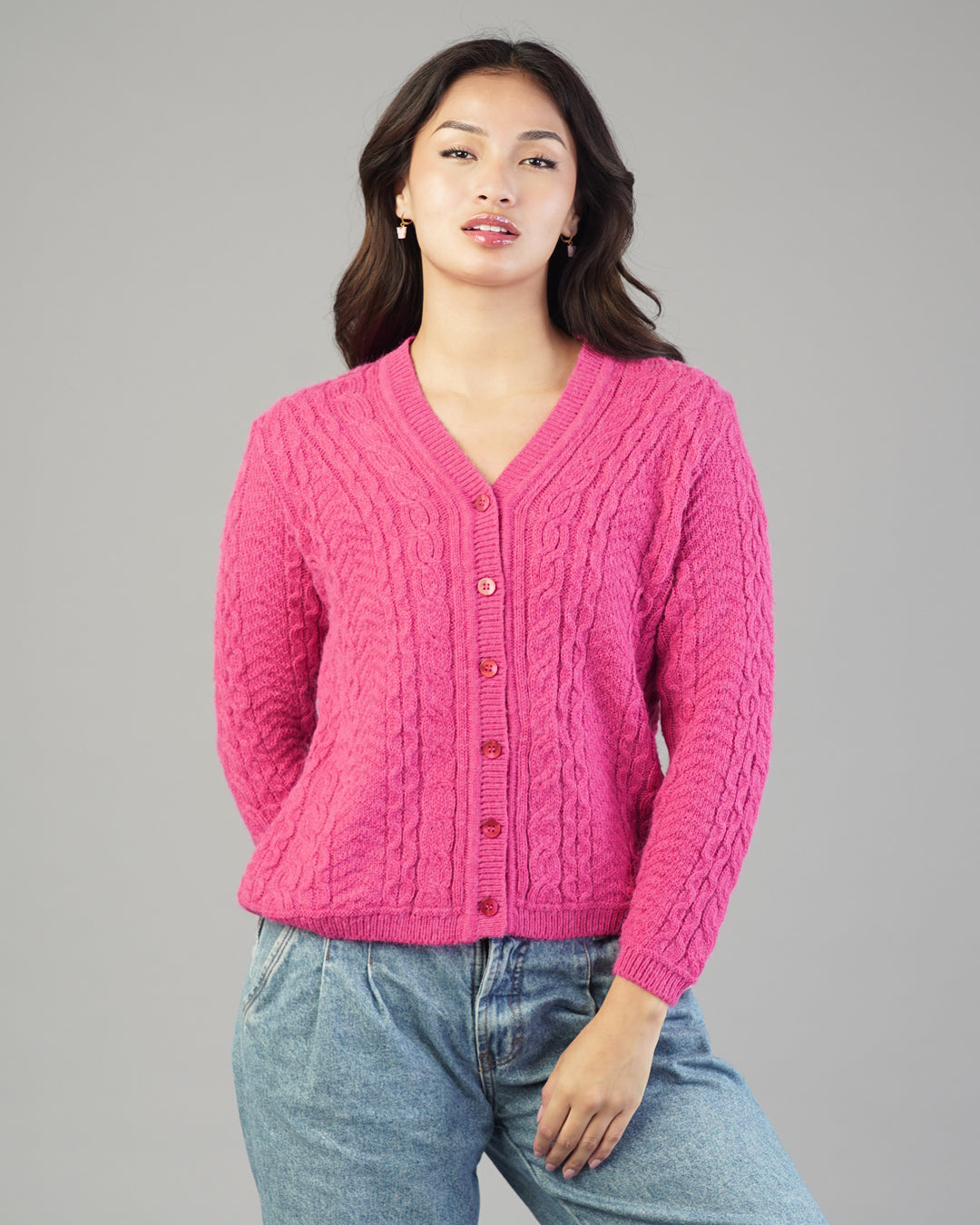 Iris V-Neck Knit Cardigan