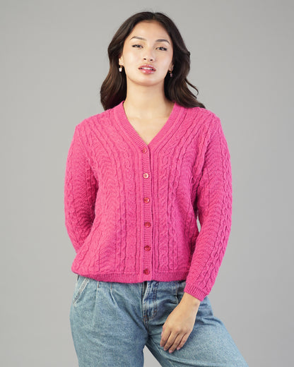 Iris V-Neck Knit Cardigan
