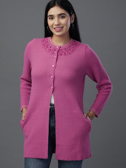Virsa Luxe Fancy Jacquard Cardigan