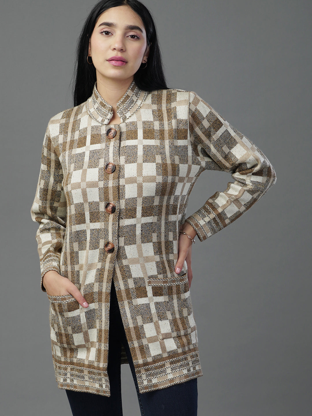 The Blush & Camel Jacquard Duo