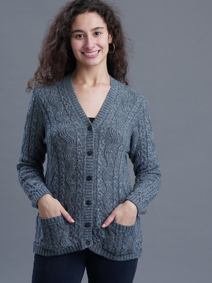 Sandstone V-Neck CARDIGAN