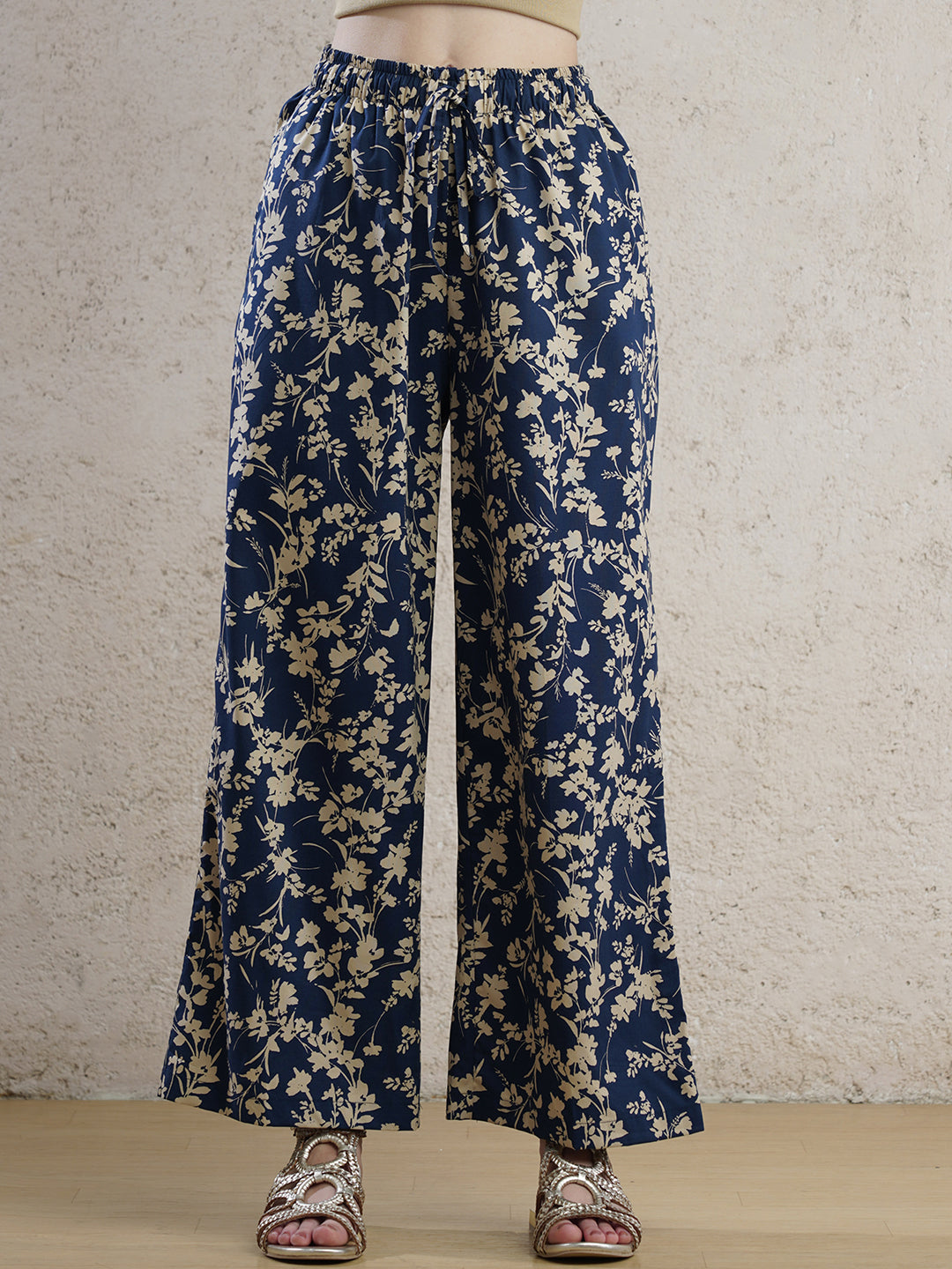Midnight Bloom Palazzo