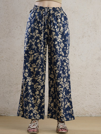 Midnight Bloom Palazzo