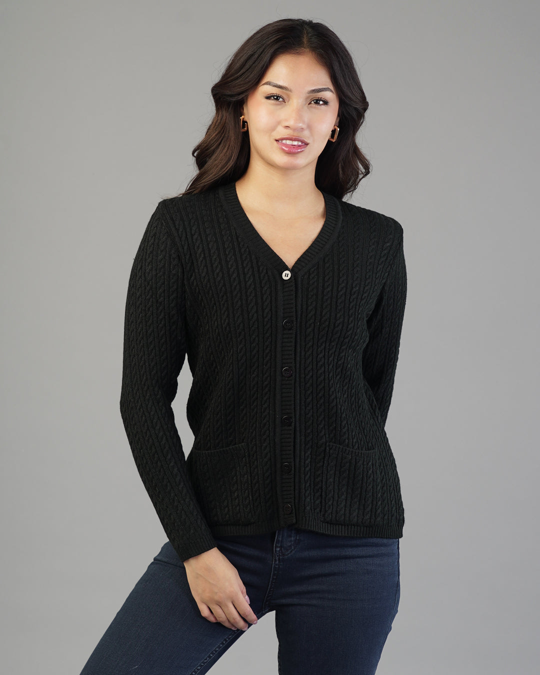 Dalia V-Neck Knit Cardigan