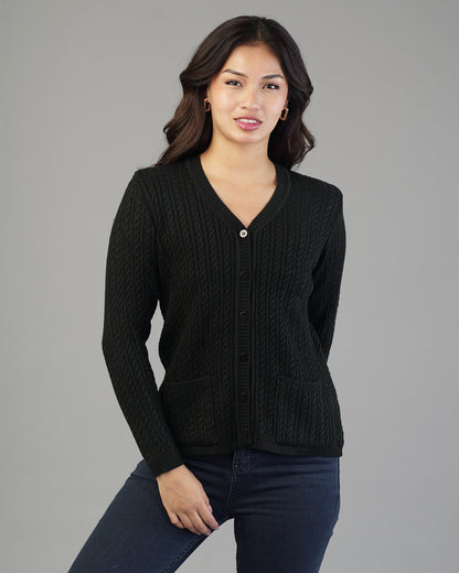 Dalia V-Neck Knit Cardigan