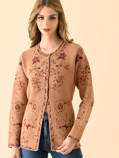 Midnight Grace Button-Down Cardigan