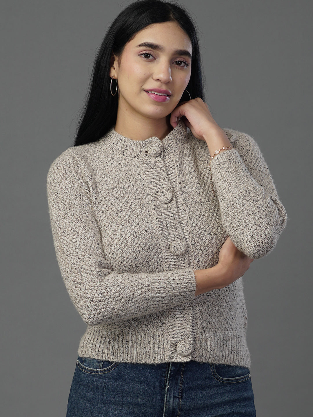 The Soft Beige V-Neck