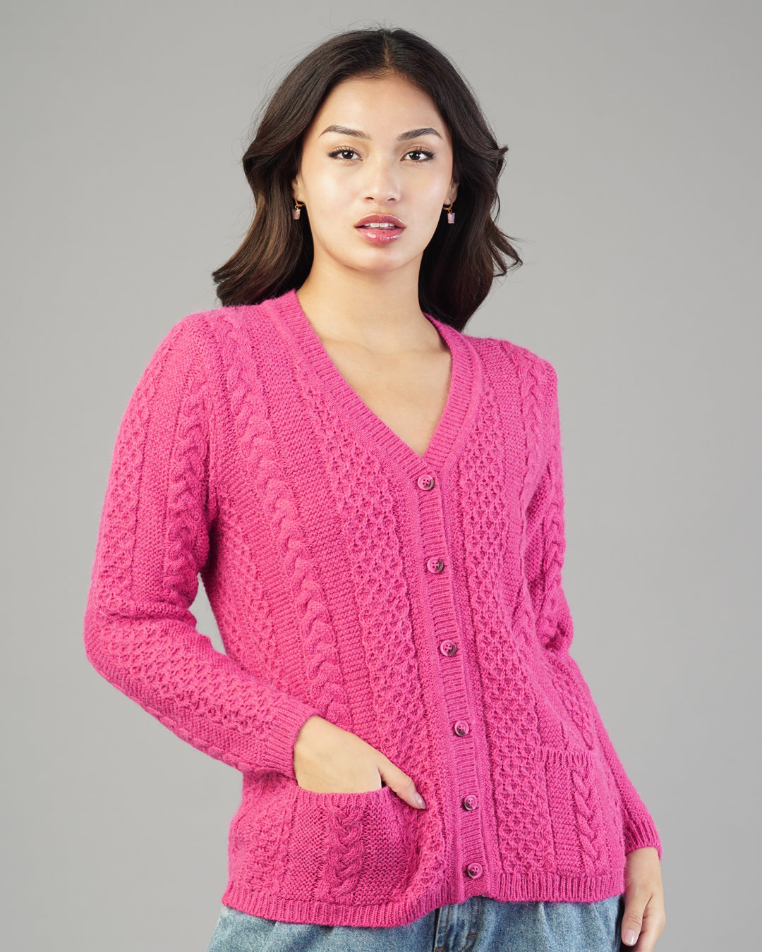 Livia V-Neck Knit Cardigan