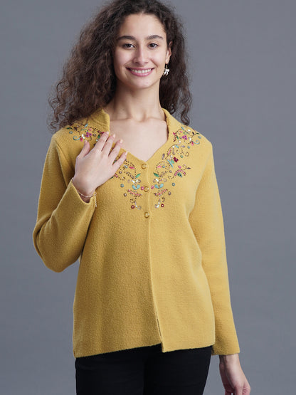  Evening Weave V-Neck Cardigan