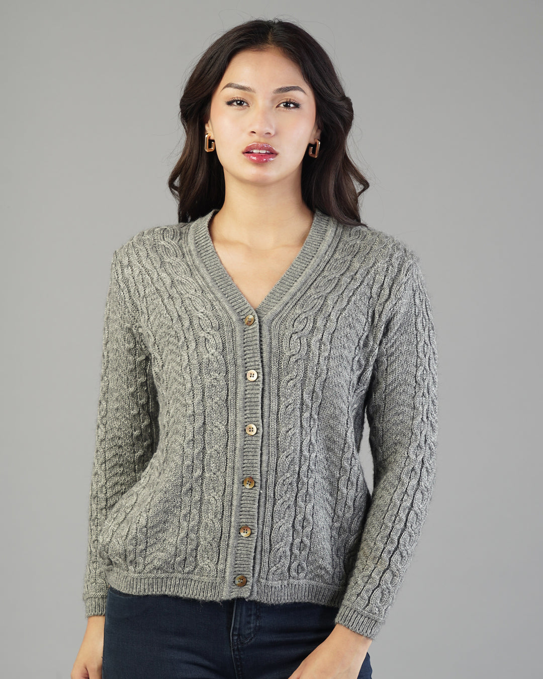 Iris V-Neck Knit Cardigan