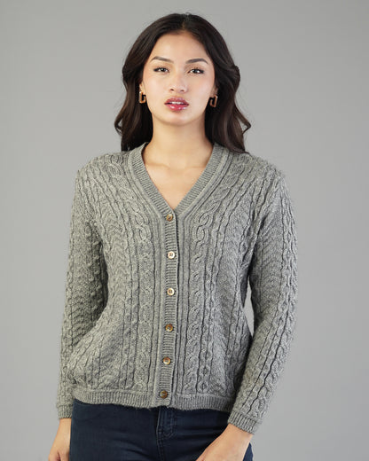 Iris V-Neck Knit Cardigan