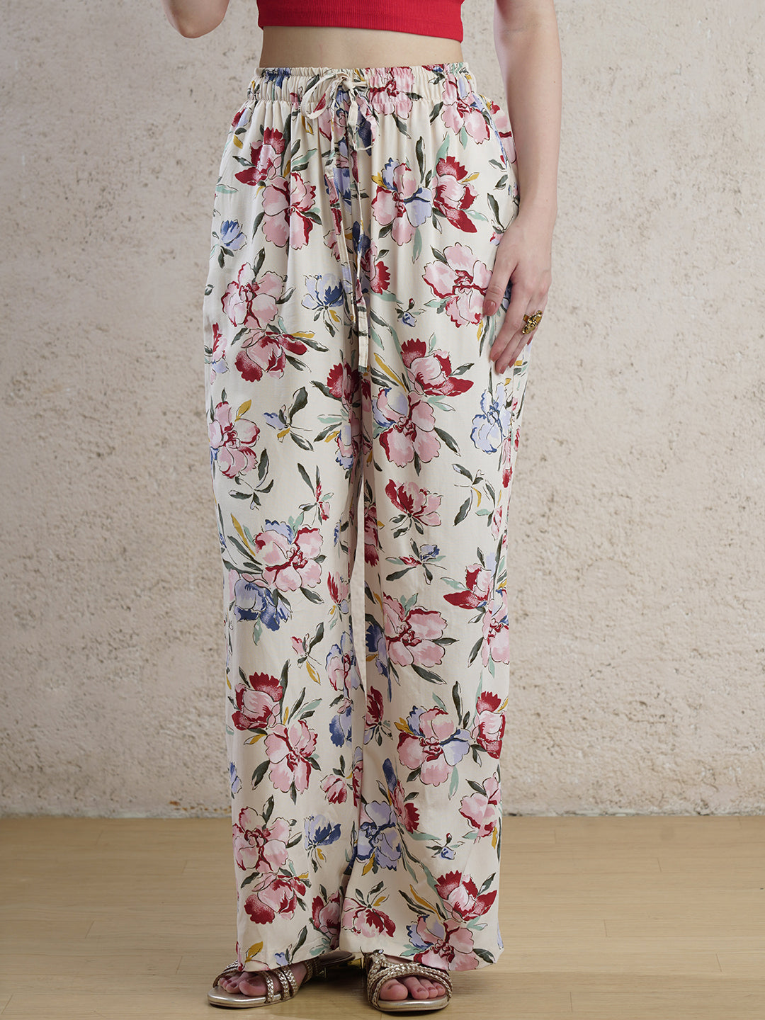 Ivory Bloom Palazzo
